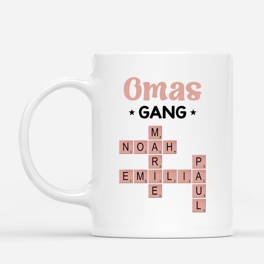 3402MGE3 omas mamas bande kreuzwortratsel personalisierte tasse fur frauen