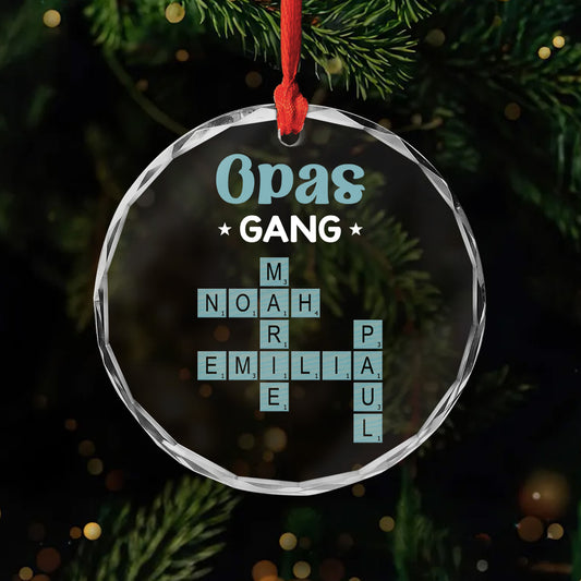 3402OGE1 opas gang kreuzwortratsel personalisierte glas ornamente opa 3402O8Q5B