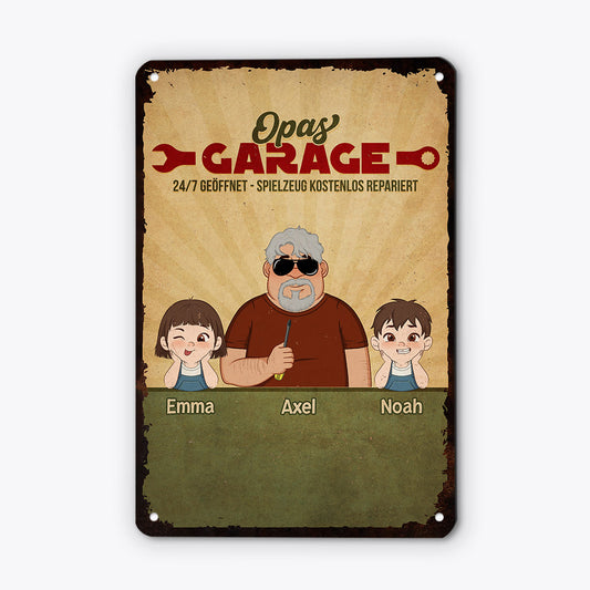 3405EGE1 opas garage lustiger turschild fur opas personalisiert 3405e540b