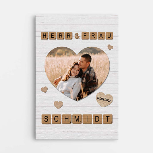 3494CGE1 herr frau kreuzwortratsel personalsiierte leinwand fur parchen