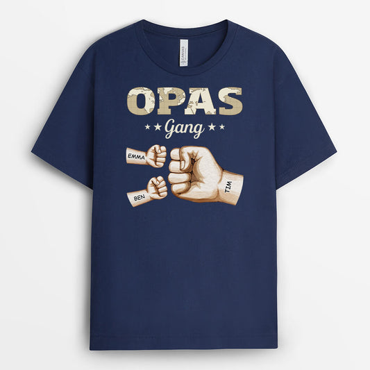 3508AGE2 papas gang personalisiertes t shirt fur papas mit faustmotiv im aquarellstil