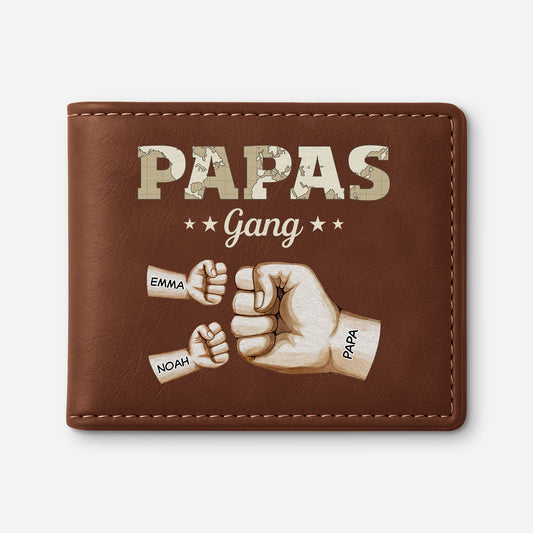 3508JGE1 papas gang mit fausten weltkarte personalisierte geldborse herren_ 3508J5I3B