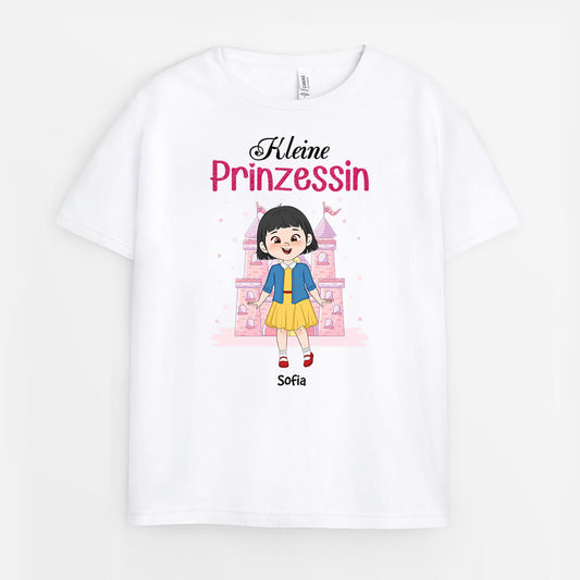 3512AGE2 kleine prinzessin niedliches t shirt fur madchen personalisiert