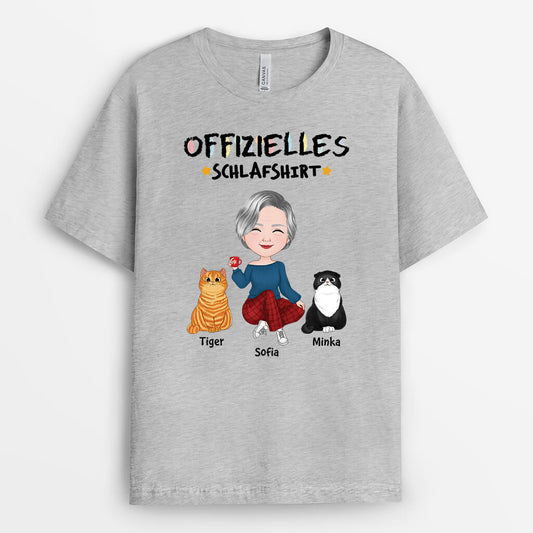 3520AGE2 offizielles schlafshirt katzen und katzenbesitzer personalisiertes t shirt fur katzenliebhaber
