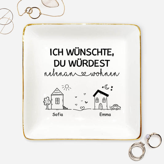 35352GE1 ich wunschte du wurdest nebenan wohnen personalisierte schmuckschale fur beste freunde 353526T5F