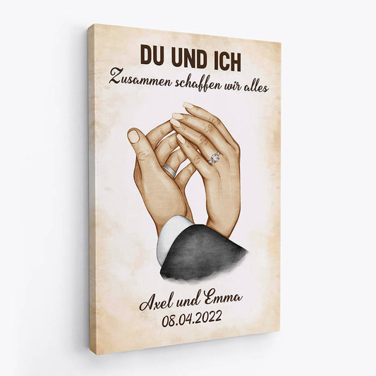 3573CGE2 du und ich das schaffen wir schon personalisierte leinwand fur paare