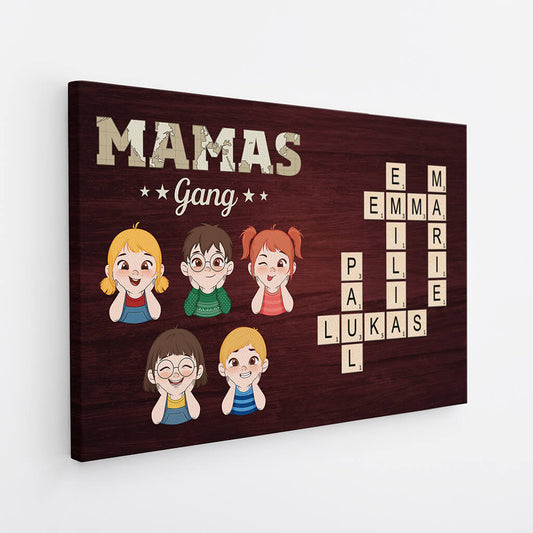 3597CGE2 opas papas gang perrsonalisierte leinwand fur papa opa mit kreuzwortratsel design