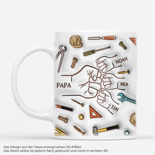 3611MGE2 die fauste der kinder und die von opa beruhren sich personalisierte tasse mit 3d inflated effekt fur opas_99057a7f b1c5 49ba 8bd1 70a4c1b43c38