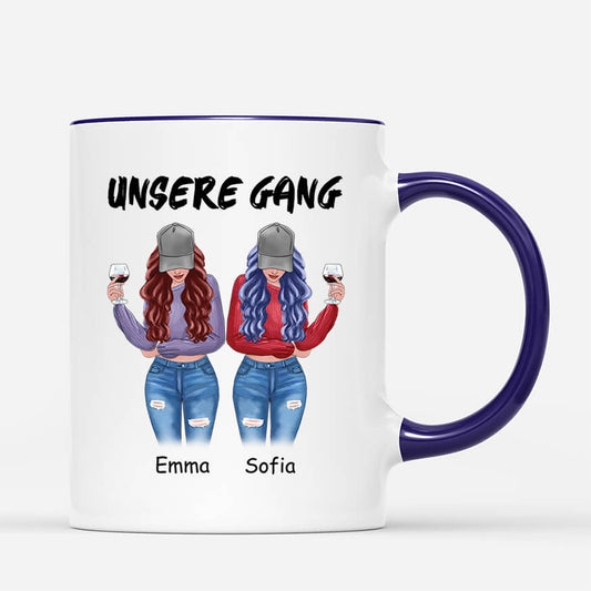 3624MGE2 unsere gang personalisierte tasse fur beste freunde