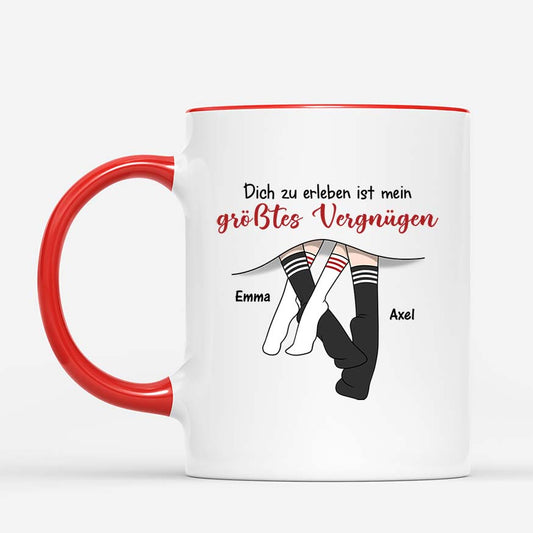 3654MGE2 dich zu erleben ist mein grosstes vergnugen lustige tasse fur paare personalisieren