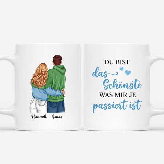 3665MGE1 du bist das schonste was mir je passiert ist personalisierte tasse fur paare