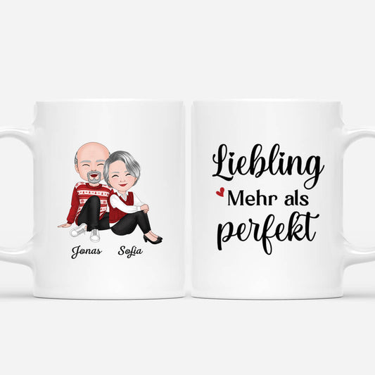 3666MGE1 liebling mehr als perfekt personalisierte tasse fur paare