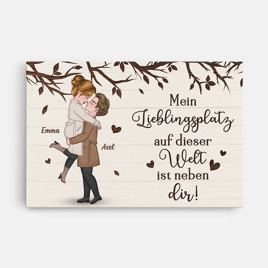 3700CGE1 mein lieblingsplatz auf dieser welt ist neben dir romantische leinwand fur paare personalisiert