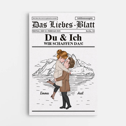 3701CGE1 alle liebe die es wert ist gedruckt zu werden personalisierte leinwand fur paare zum jahrestag