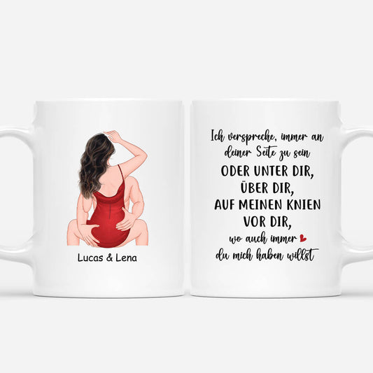 3726MGE1 ich verspreche immer an deiner seite zu sein personalisierte tasse fur paare
