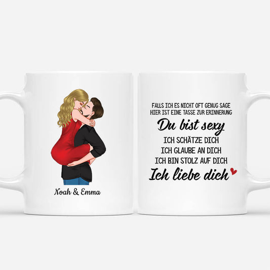 3727MGE1 falls ich es nicht oft genug sage hier ist eine tasse zur erinnerung personalisierte tasse fur paare