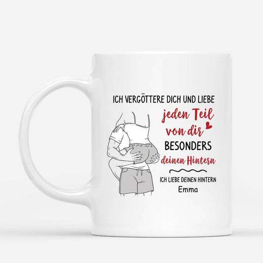 3728GE1 ich vergottere dich und liebe jeden teil von dir personalisierte tasse fur paare