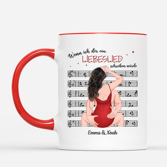 3731MGE2 wenn ich dir ein liebeslied schreiben wurde personalisierte tasse fur paare lustig