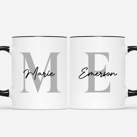 3732MGE1 alphabet personalisierte partnertassen mit name