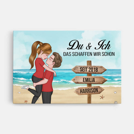 3741CGE1 du und ich wir schaffen das personalisierte leinwand fur paare zum jahrestag