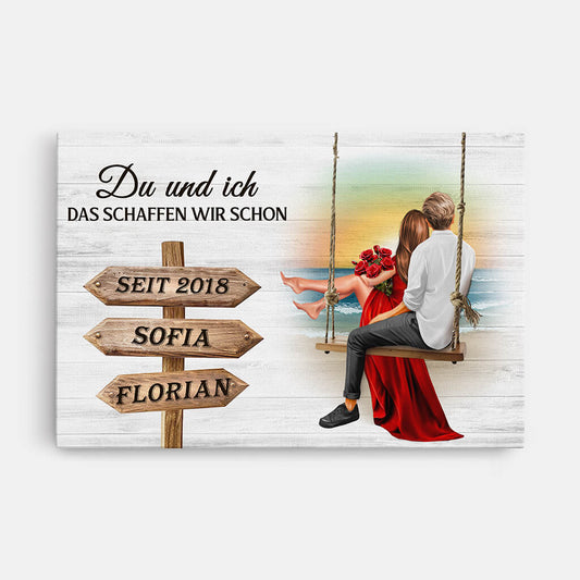 3748CGE1 du ich das schaffen wir schon personalisierte leinwand fur parchen zum jahrestag_Mockup_1