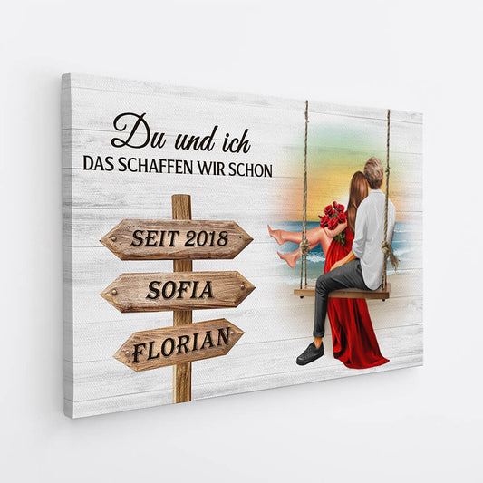 3748CGE1 du ich das schaffen wir schon personalisierte leinwand fur parchen zum jahrestag_Mockup_2