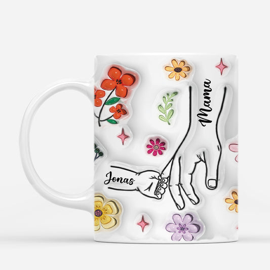 3755MGE2 mama kinder wenige blumen personalisierte tasse mit 3d inflated effekt fur mamas 3755M5I5A_33b86b21 64c5 4f21 91a3 b583e7c039cf