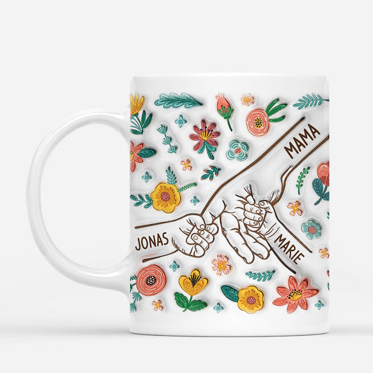 3755MGE2 mama kinder wenige blumen personalisierte tasse mit 3d inflated effekt fur mamas 3755M5I5A_e7e44593 a2dd 4ac1 b442 11678f1c9403