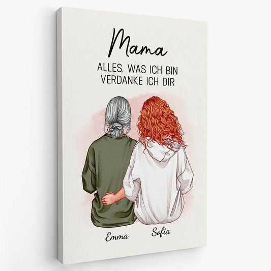 3757CGE2 alles was ich bin verdanke ich dir personalisierte leinwand fur omas 3757CTE5A