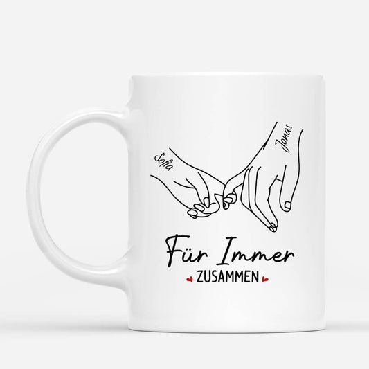 3759MGE1 fur immer zusammen personalisierte tasse fur paare 3759M