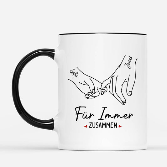 3759MGE2 fur immer zusammen personalisierte tasse fur paare 3759M