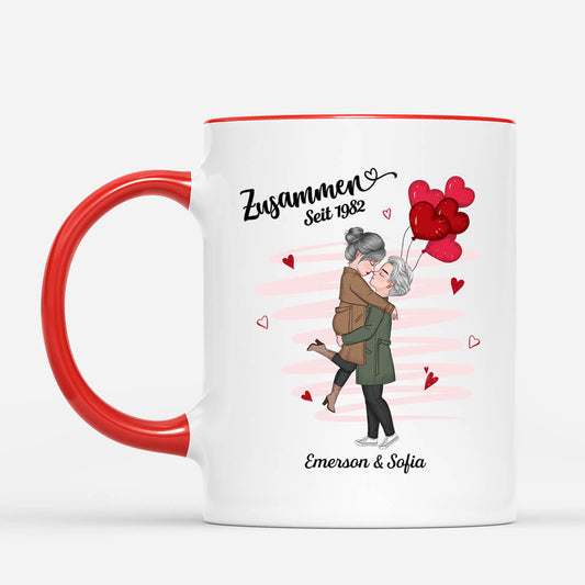3760MGE2 zusammen seit personalisierte tasse zum jahrestag fur paare 3760M3I8G