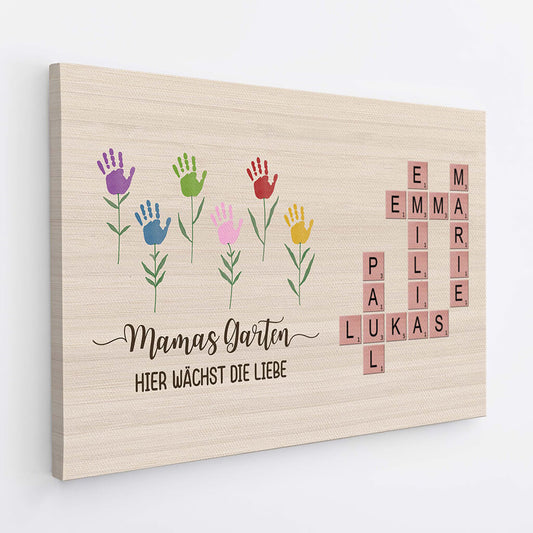3778CGE2 omas garten hier wachst liebe kreuzwortratsel personalisierte leinwand fur omas 3778CTE5A