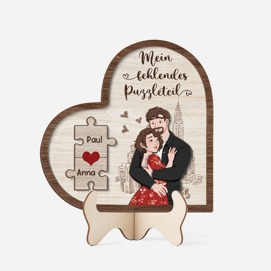 3782QGE1 mein fehlendes puzzleteil holztafel personalisiert paar 3782Q3H8G