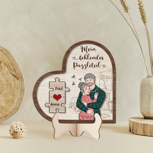 3782QGE2 mein fehlendes puzzleteil holztafel personalisiert paar 3782Q3H8G