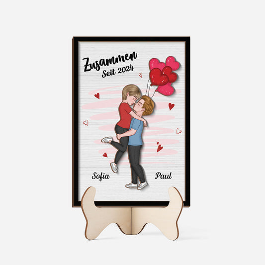 3783QGE1 zusammen seit holztafel personalisiert paar 3783Q3L8G