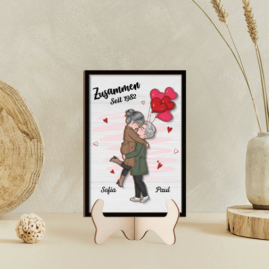 3783QGE2 zusammen seit holztafel personalisiert paar 3783Q3L8G