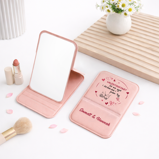 3793AGE2 valentinstag ist mir egal ich liebe dich jeden tag personalisierte taschenspiegel paar 3793ajsfag