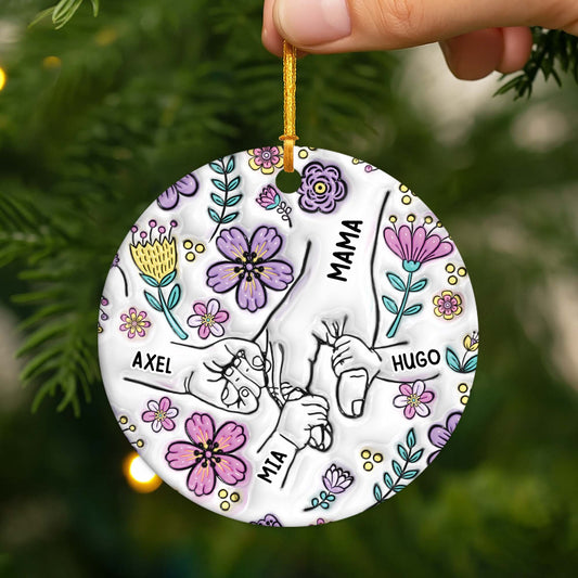 3822OGE2 3d druck effekt oma und enkelkinder personalisierte keramik ornamente oma 3822O6O5A