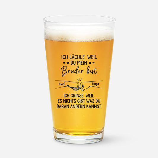 3825IGE1 ich lachle weil du mein bruder bist bierglas personalisieren_ fur geschwister 3825I6M5E