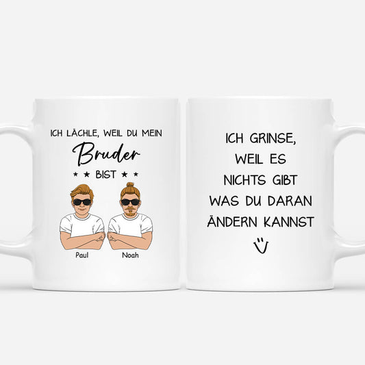 3830MGE1 ich lachle weil du mein geschwister bist personalisierte tasse fur geschwister 3830M5H8E