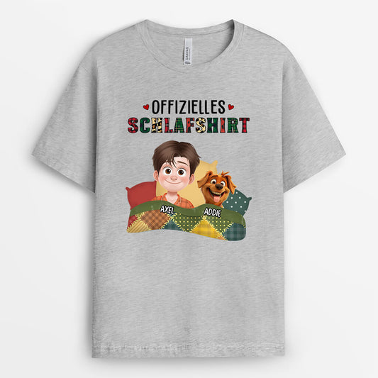 3851AGE2 offizielles schlafshirt cartoon personalisiertes t shirt fur hundeliebhaber 3851A6M0C