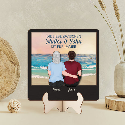 3864QGE2 die liebe zwischen ist fur immer personalisierte holztafel fur omas mamas 3864QKI7A