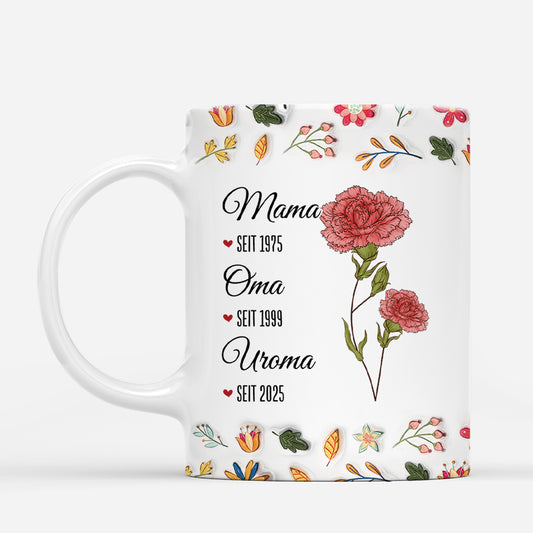 3881MGE1 3d druck effekt mama oma uroma seit personalisierte tasse fur frauen 3881M8L7A_38f14f62 bc84 4527 89aa 06008b8b440c