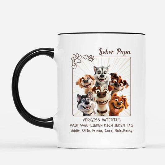 3922MGE2 wir wau lieben dich jeden tag 3d personalisierte tasse fur hundeliebhaber 3922M8H5C