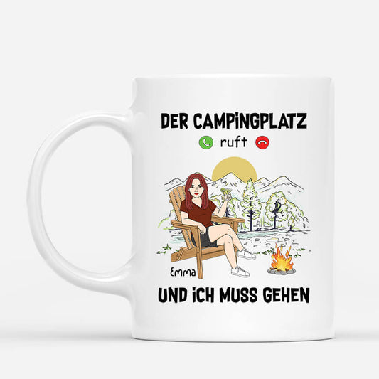 3984MGE1 der campingplatz ruft und ich muss gehen personalisierte camping tasse fur frauen 3984M6M8C