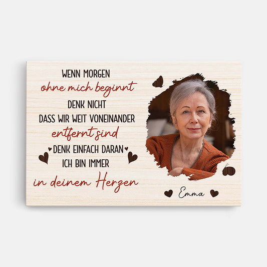 3988CGE1 ich bin immer in deinem herzen personalisierte leinwand zur erinnerung mit foto 3988CTT5I
