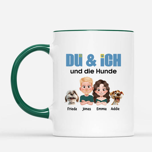 3996MGE2 du ich und der hund personalisierte tassen hund 3996M