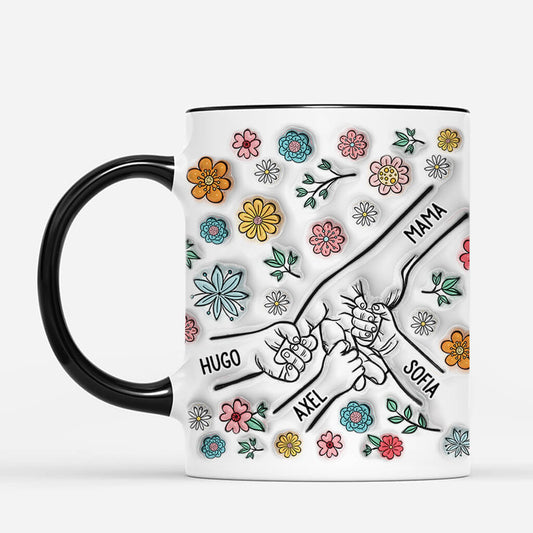 4002MGE2 3d druck effekt hand in hand blumen mama tasse personalisiert_ 4002M3I5A