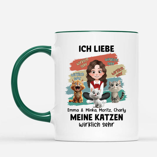 4022MGE2 ich liebe meine katze wirklich sehr personalisierte tasse katzenpapa 4022M6K0D